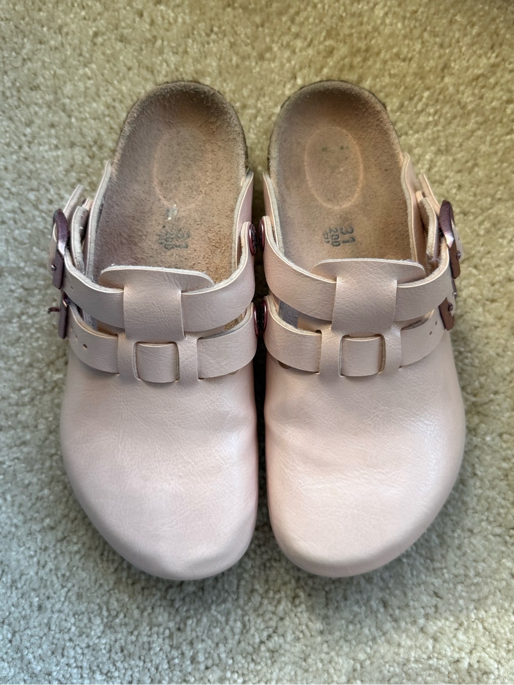 Birkenstocks Kids’ Kay Graceful Slingback Mule, Iridescent Light Rose, size 31